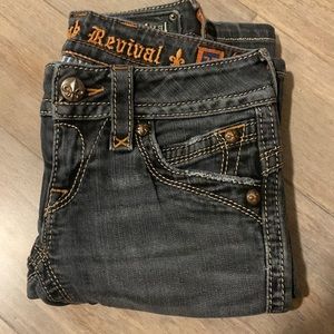 Rock Revival gray jeans size 25 Gwen boot- great condition